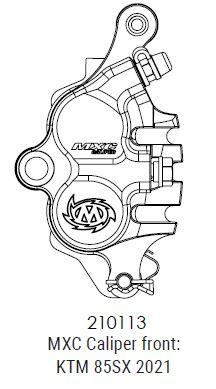 KTM 85 SX FRONT RACING CALIPER, MOTOMASTER 210113 MXC thumbnail 2