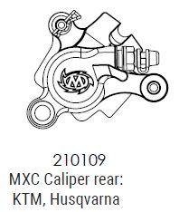 KTM/HUS REAR RACING CALIPER, MOTOMASTER 210109 MXC thumbnail 2