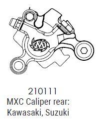 KAWASAKI SUZUKI BETA REAR RACING CALIPER, MOTOMASTER 210111 MXC, thumbnail 2