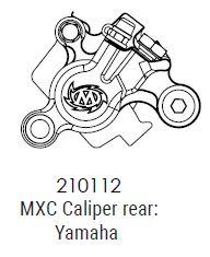 YAMAHA REAR RACING CALIPER, MOTOMASTER 210112 MXC thumbnail 2