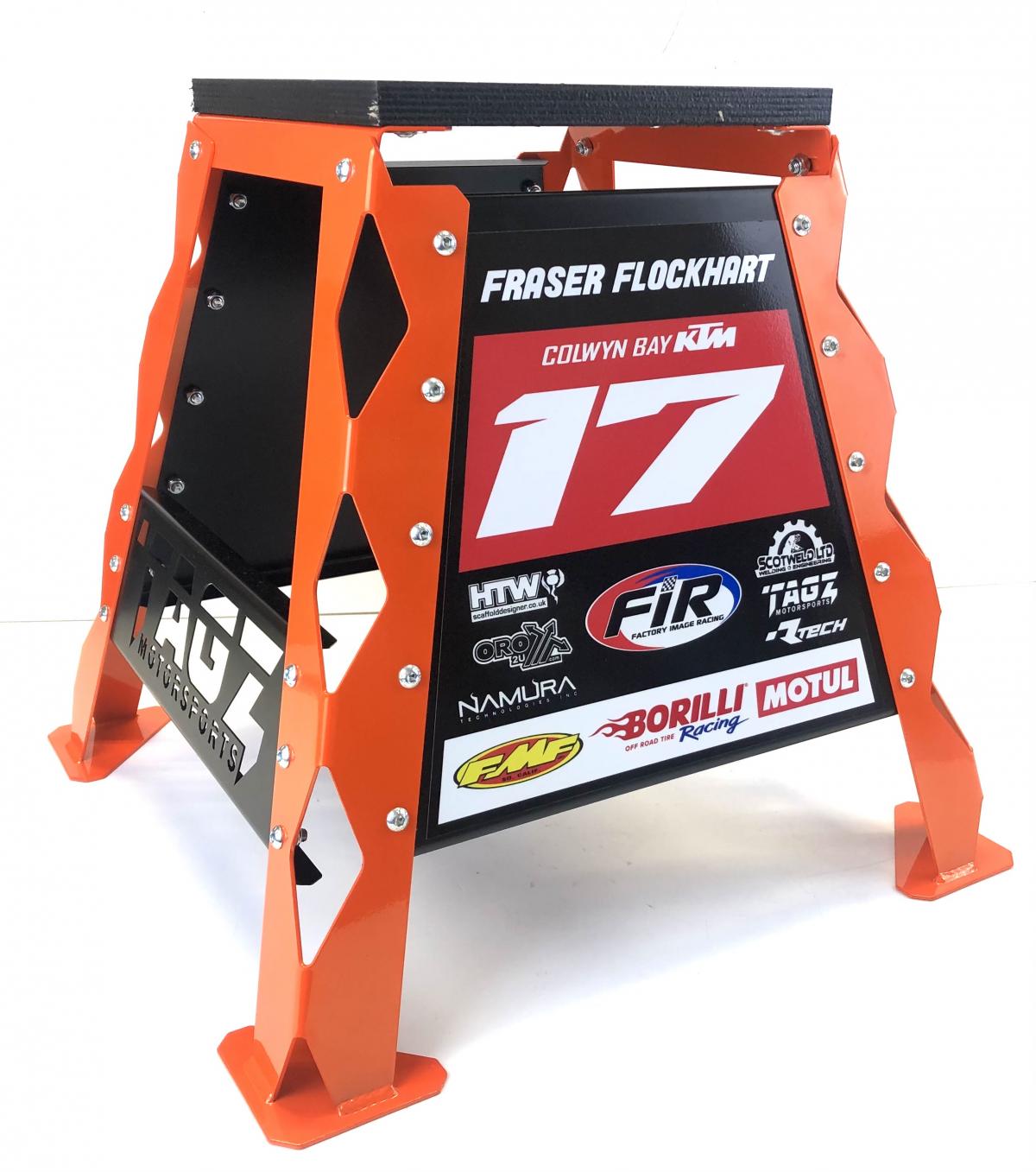 TAGZ FACTORY MX STAND LEG SET, FINISH GLOSS RED RAL3020 thumbnail 2