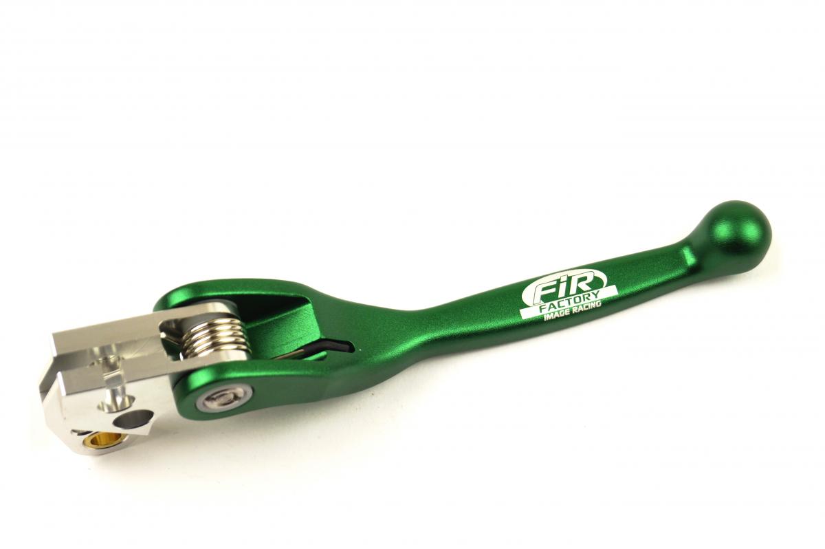 FIR H/D ULTI-FLEX LEVER KAWASAKI, FORGED ALLOY GREEN, ACLC-381 image 1