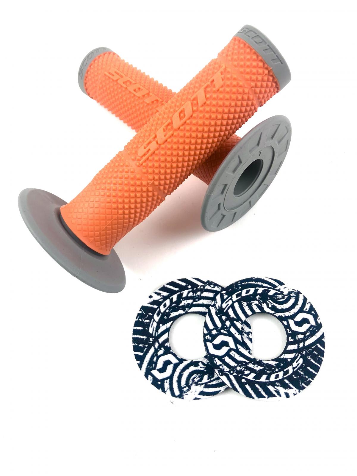 GRIPS DIAMOND GRIP WITH DONUTS SCOTT SX II ORANGE GREY 219624-1011 thumbnail 2