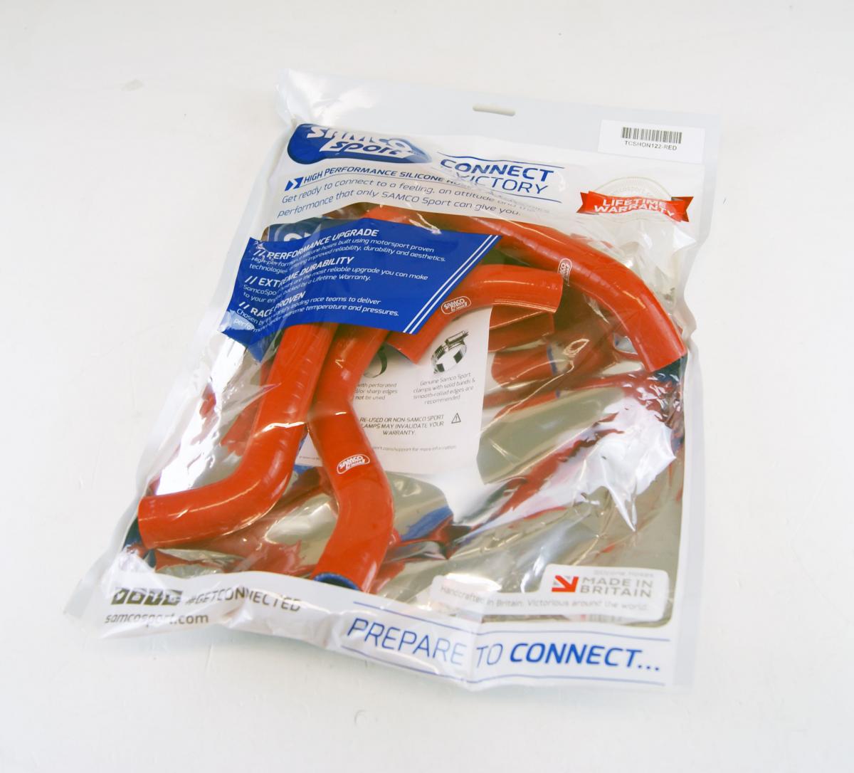 COOLANT HOSE 4 PIECE KIT RED 2018-2021 HONDA 250 CRF R RX SAMCO SPORT HON-122-RD thumbnail 2