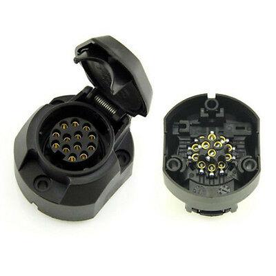 13 PIN SOCKET FEMALE 3 HOLE FLANGE, EACH image 1