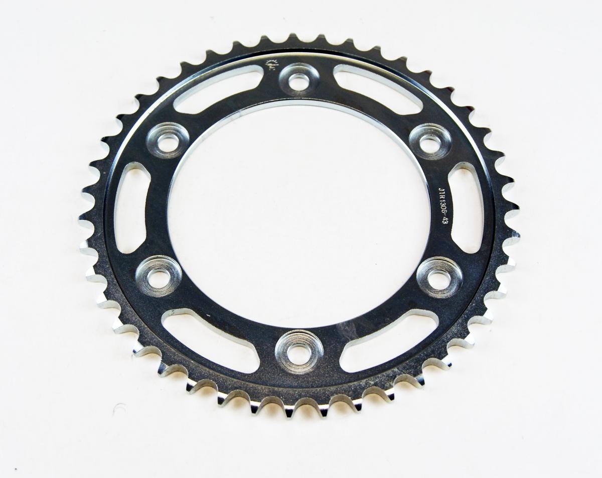 REAR SPROCKET STEEL SILVER, JTR1306.43 image 1