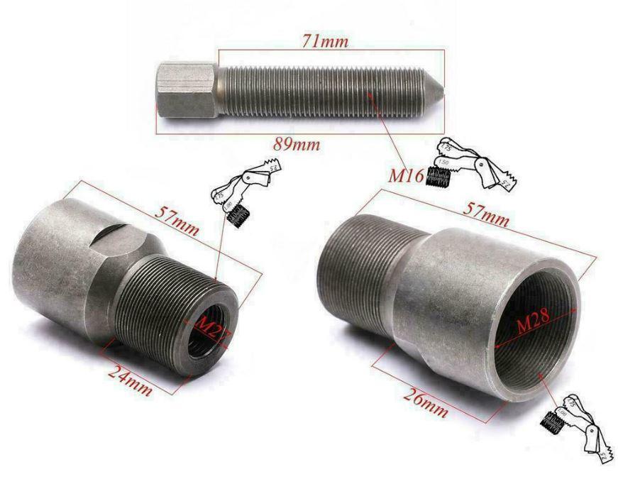 FLYWHEEL PULLER LH 27mm / 28 / 16mm, Left Hand M27x1.00 / M28x1.00 thumbnail 8