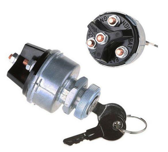 SWITCH IGNITION 4 WAY - 2 KEYS UNIVERSAL thumbnail 3