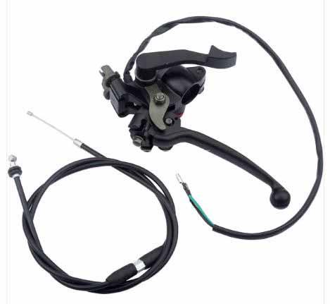 LEVER THUMB THROTTLE ASSY + CABLE. thumbnail 2