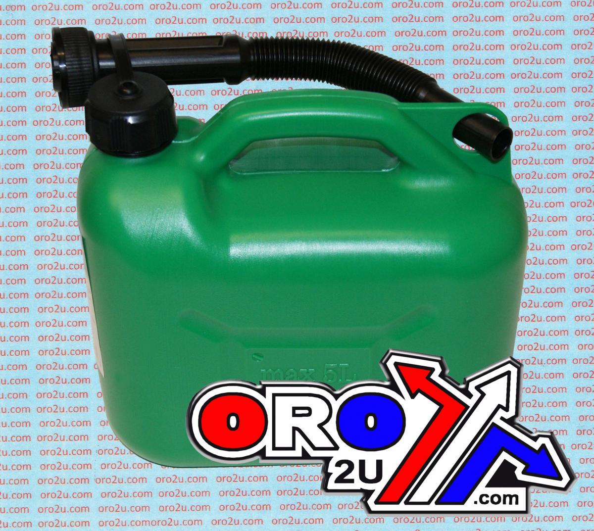 5L FUEL CAN WITH SPOUT GREEN JERRY CAN 847074 thumbnail 4