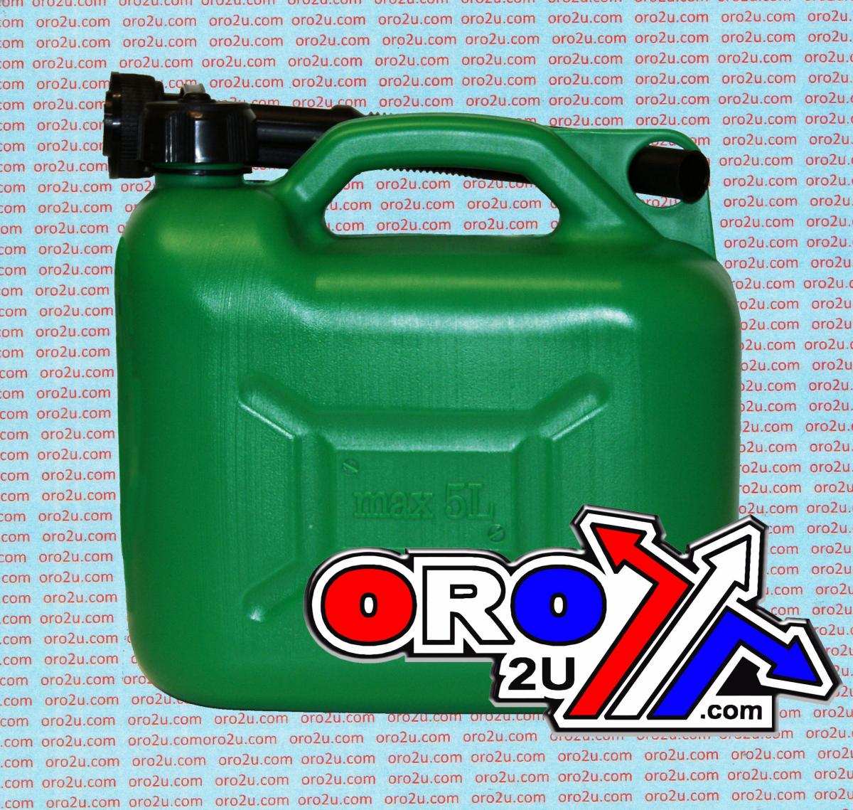5L FUEL CAN WITH SPOUT GREEN JERRY CAN 847074 thumbnail 5
