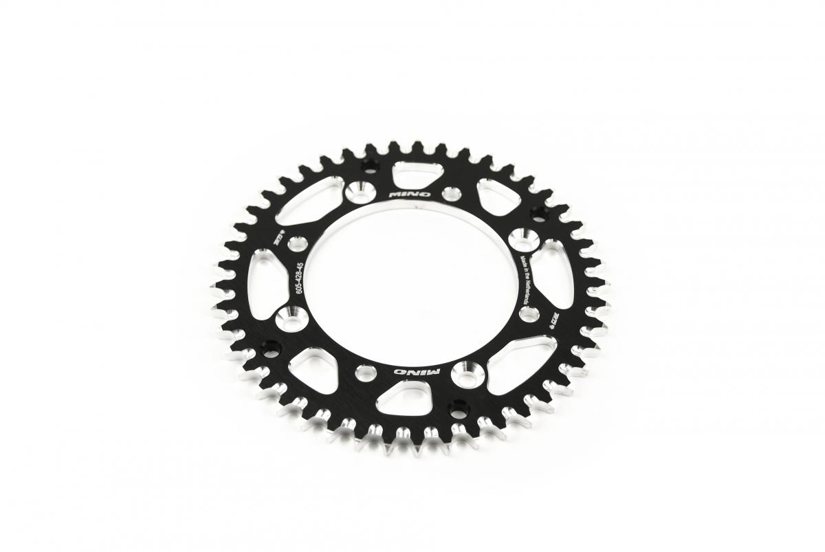 MINO REAR SPROCKET ALLOY BLACK 428, MINO 25-605-428-45 thumbnail 2