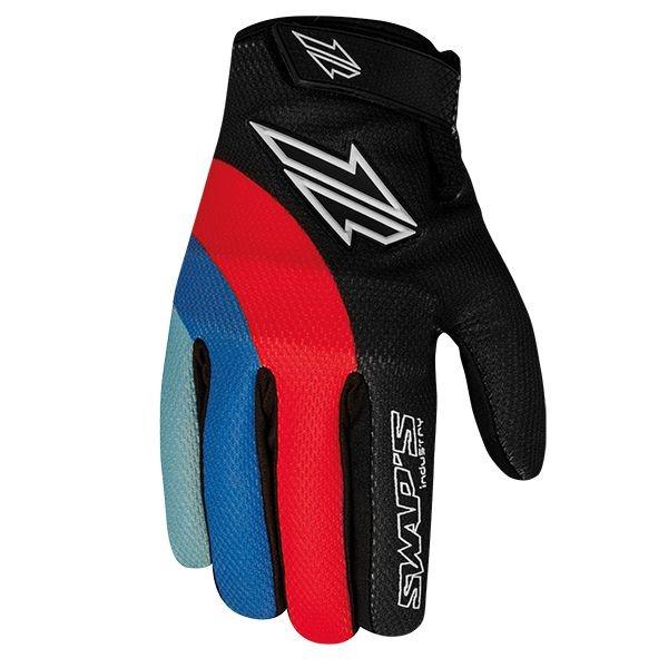 GLOVE MX SWAPS Black/Red/Blue - Medium, GAN095NRBM image 1