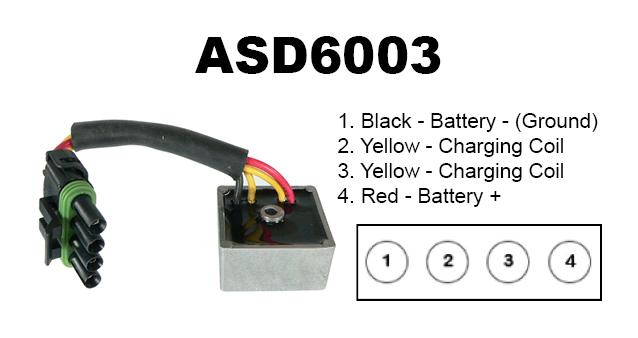 REGULATOR RECTIFIER 98-05 SEA-DOO CHALLENGER GS GTI LE GTS SPEEDSTER ARROWHEAD ASD6003 230-22055 thumbnail 3