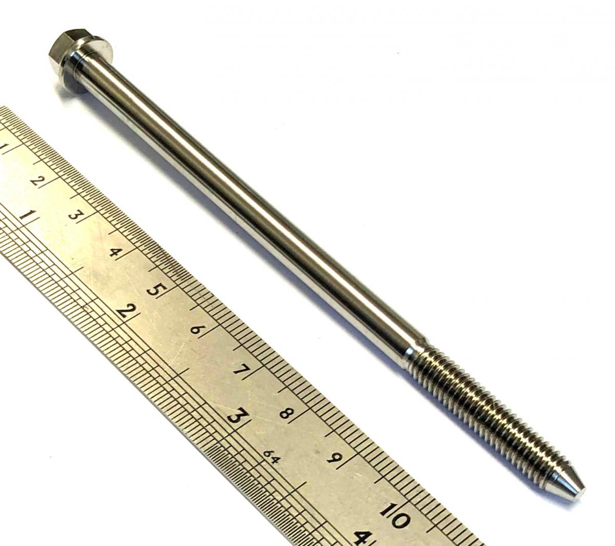 TITANIUM GR5 BOLT M6 x 109mm EACH, KTM SEAT BOLT K 79107040010, FLANGE OD: 11mm / HEX SIZE: 8mm thumbnail 5