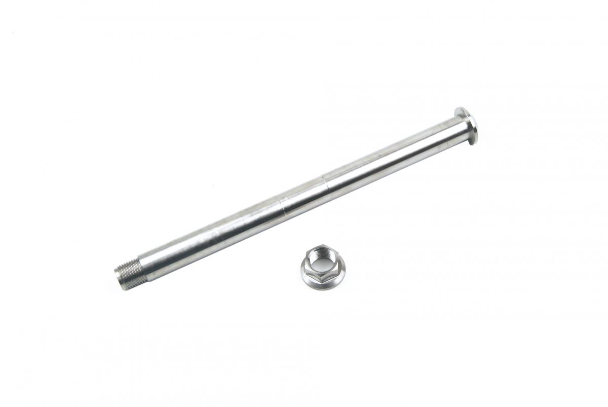 KTM M16x1.5mm SWINGARM PIN & NUT, GR5 79004037100 & 54804038000, FIR-BARND / TITANIUM GRADE 5 thumbnail 2