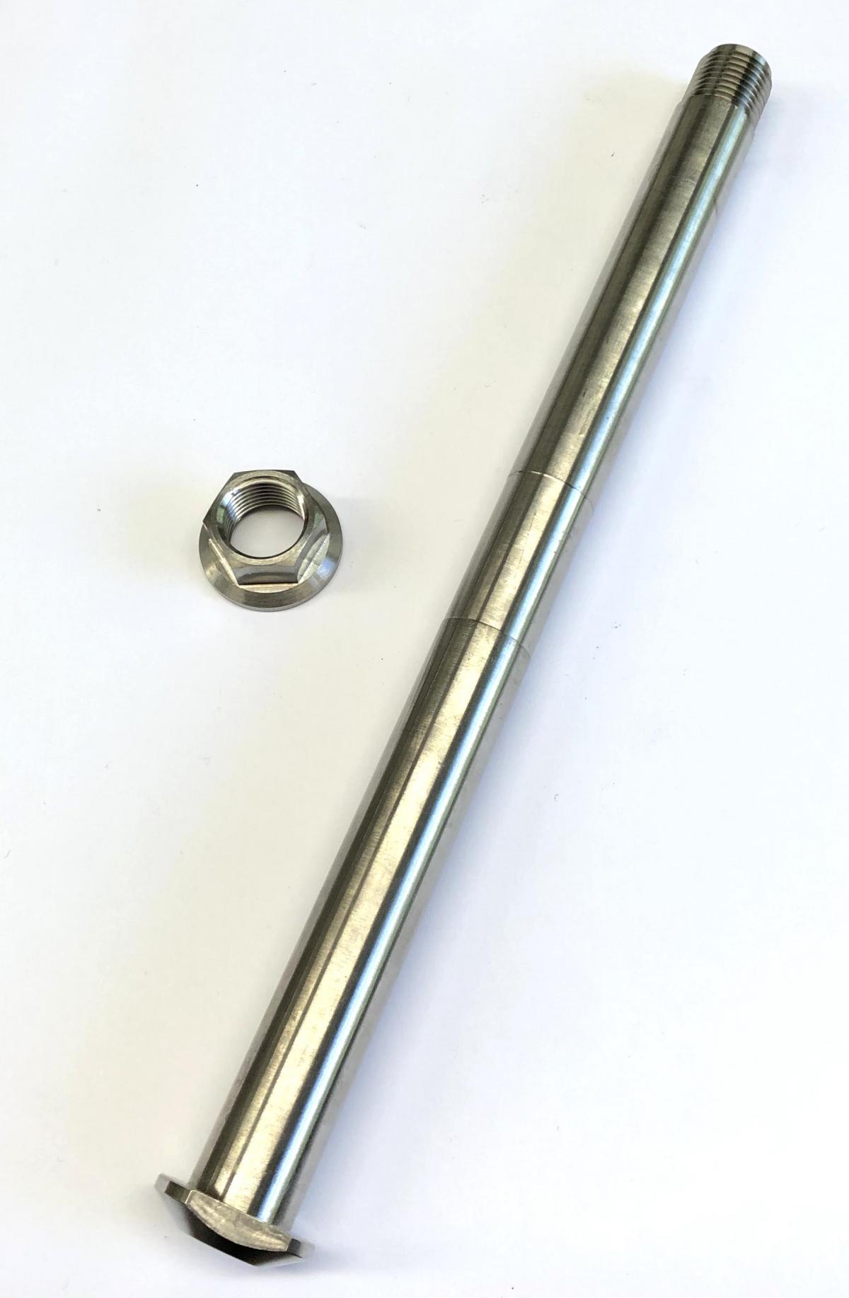 KTM M16x1.5mm SWINGARM PIN & NUT, GR5 79004037100 & 54804038000, FIR-BARND / TITANIUM GRADE 5 thumbnail 5