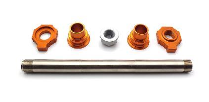 REAR SPINDLE & NUT KIT 02-15 KTM HUSQVARNA 50310085044 77310085044 50310099000 image 1