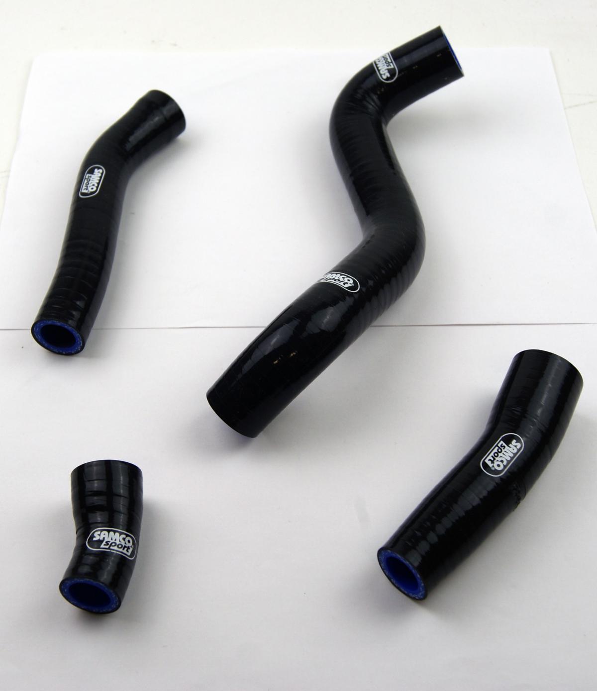 COOLANT HOSE 4 PIECE KIT BLACK KTM HUSQVARNA GAS GAS 250 350 OEM DESIGN SAMCO KTM-107-BK image 1