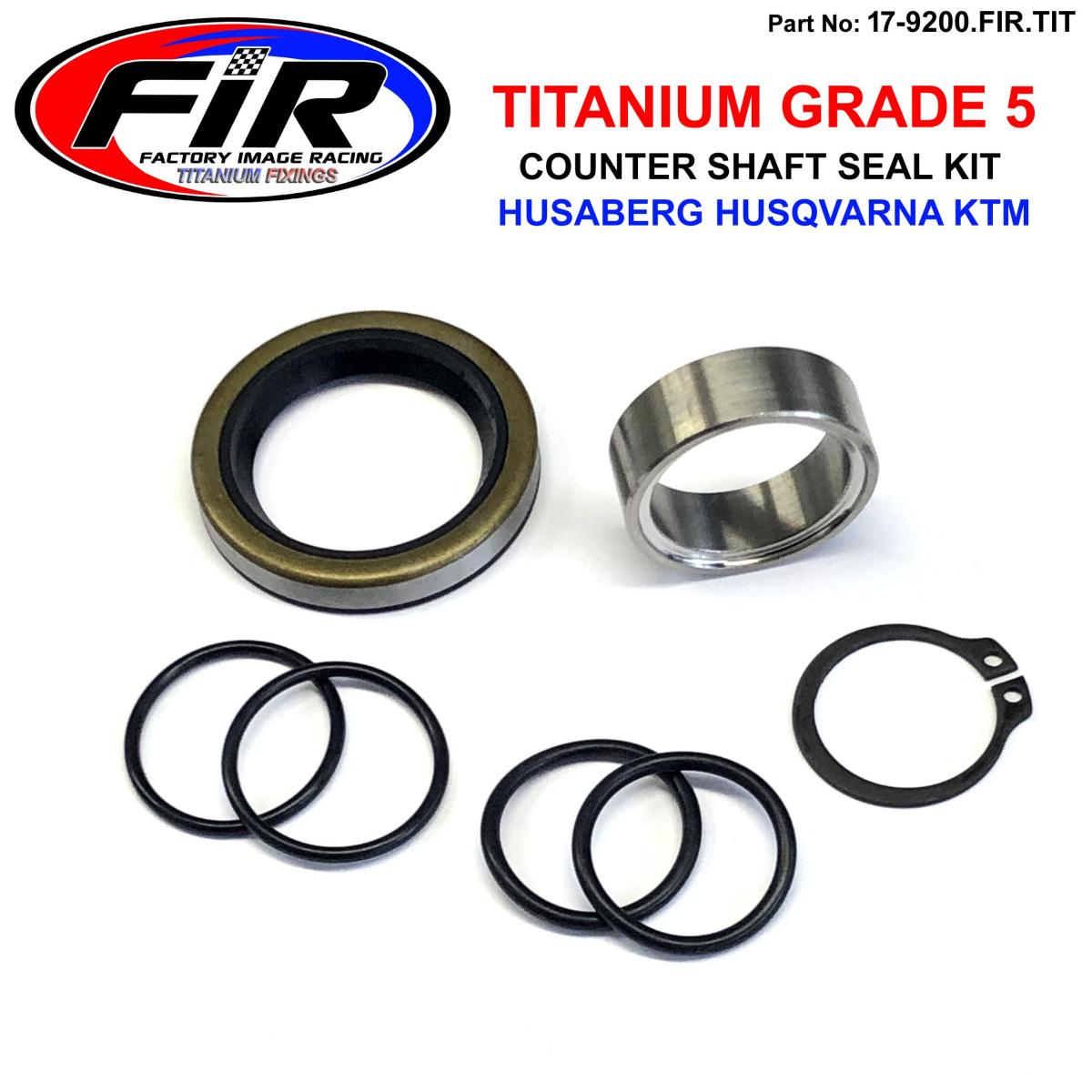 GR5 COUNTER SHAFT SEAL KIT KTM HUSABERG 25x32x12mm TITANIUM BUSH image 1