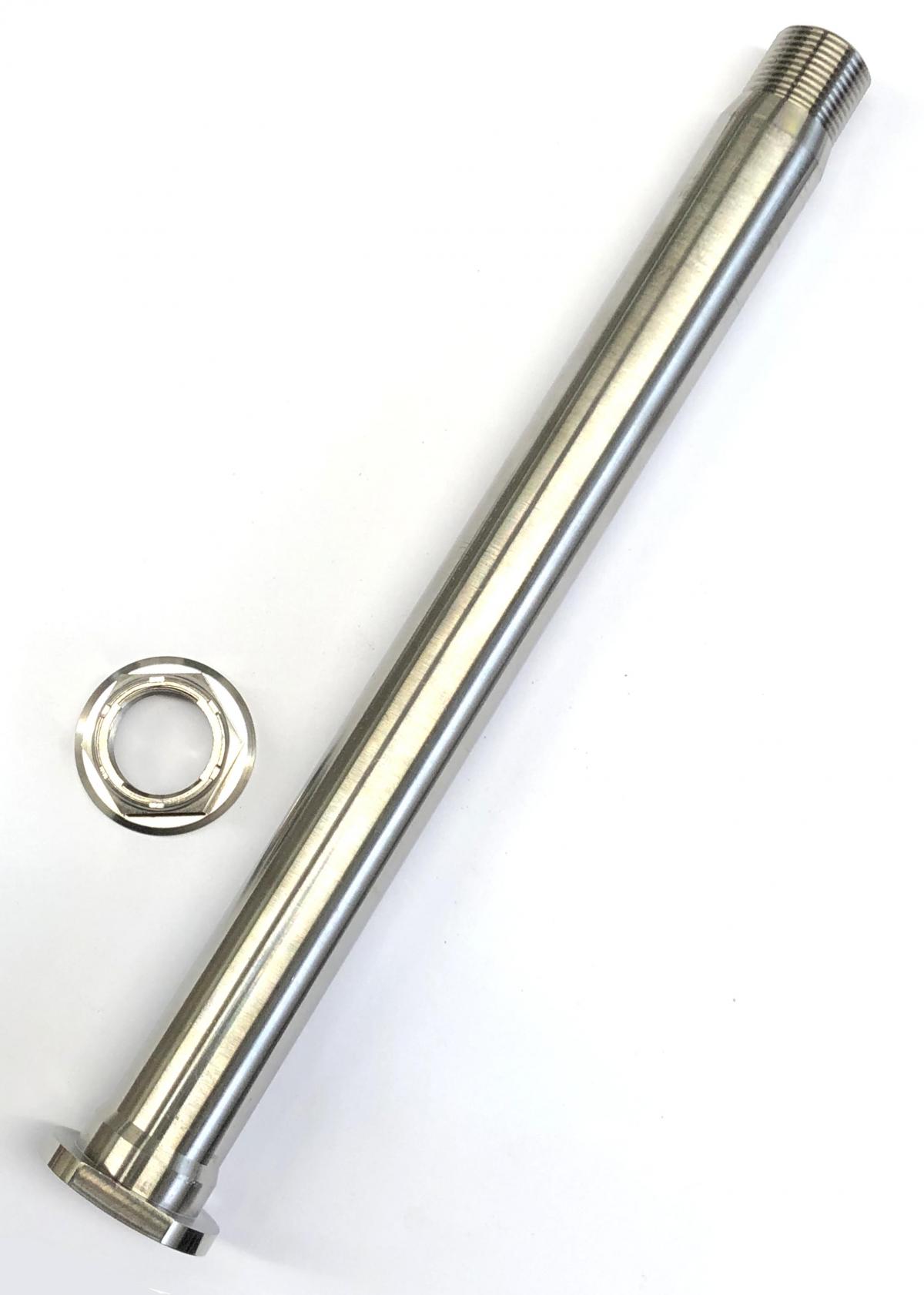 HONDA REAR SPINDLE & NUT M22x1.5, TITANIUM GRADE 5 / OEM REF: 42301-KRN-A30 & 90305-KZ4-J20 thumbnail 3