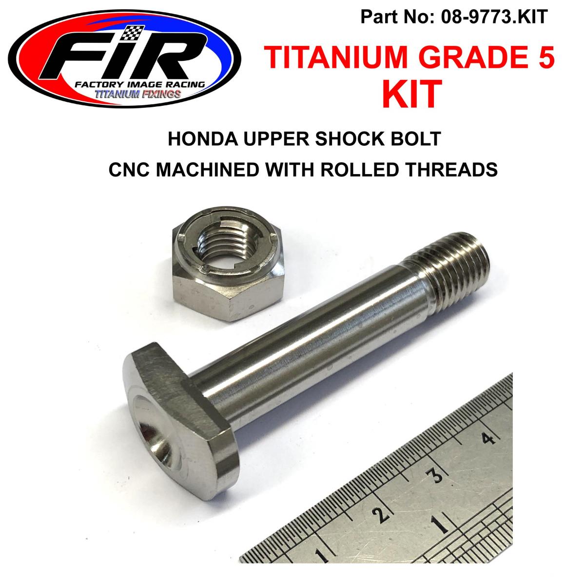 GR5 HONDA SHOCK BOLT KIT UPPER, 2003>2021 CR XR CFR CRF-R, 90152-MEB-750 image 1