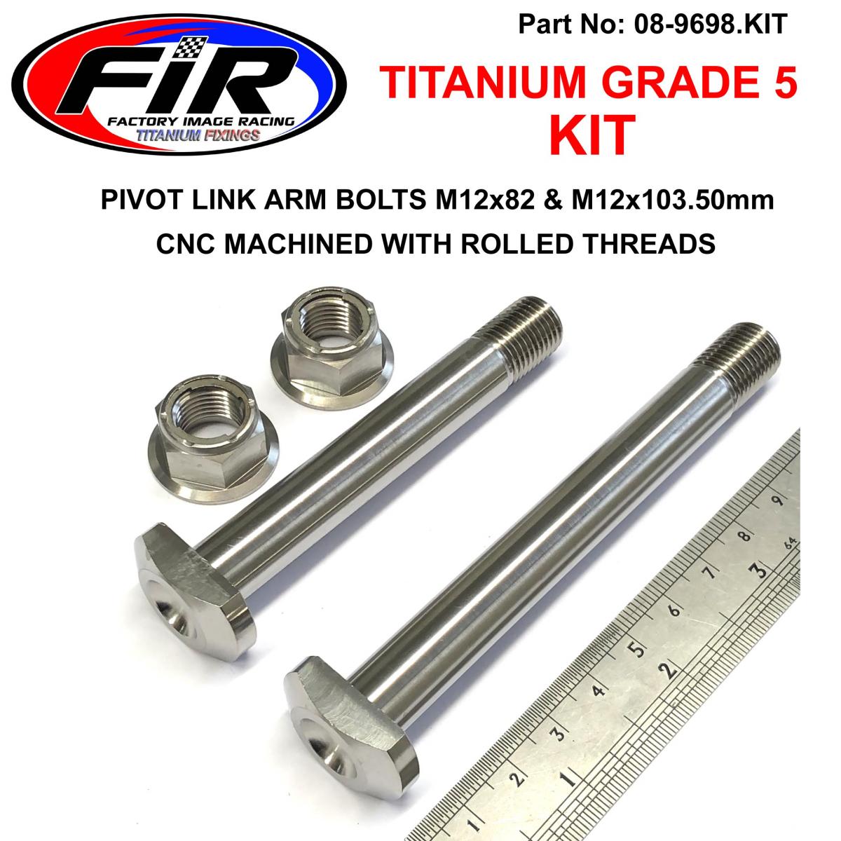 GR5 PIVOT ARMS BOLTS M12 KIT, 90130-MEN-840 BOLT, LINK (12X82), 90132-MKE-A00 BOLT, LINK B (12X103.5) image 1
