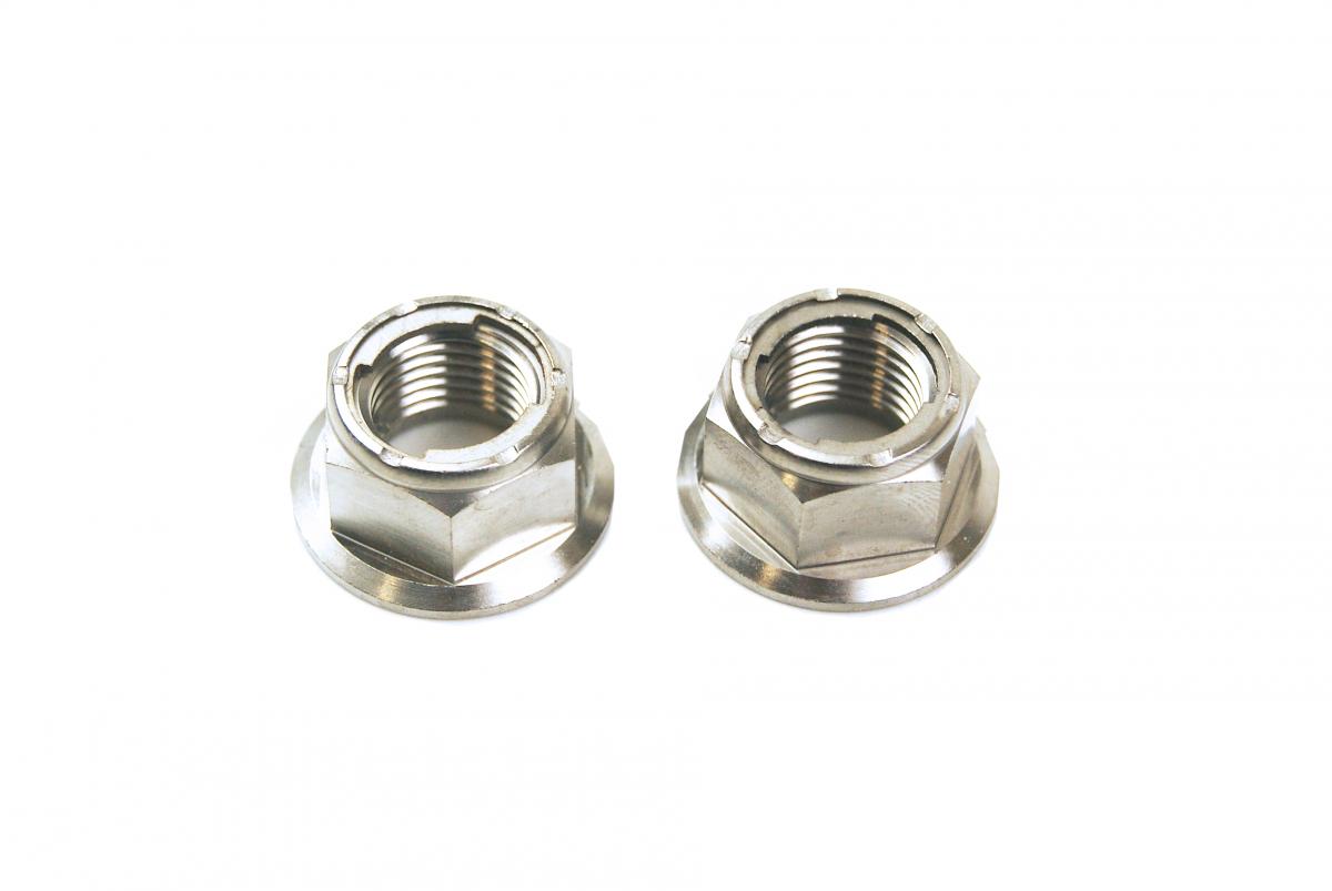 GR5 M12x1.25mm LOCK NUT PK2, Ti-GR5 INSERT LOCK FLANGE NUT, / OEM HONDA 90305-KRN-A30 thumbnail 2