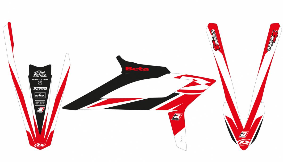 BETA RR 2020-22 DREAM 4 GRAPHICS, BLACKBIRD 2B06N DECAL KIT image 1