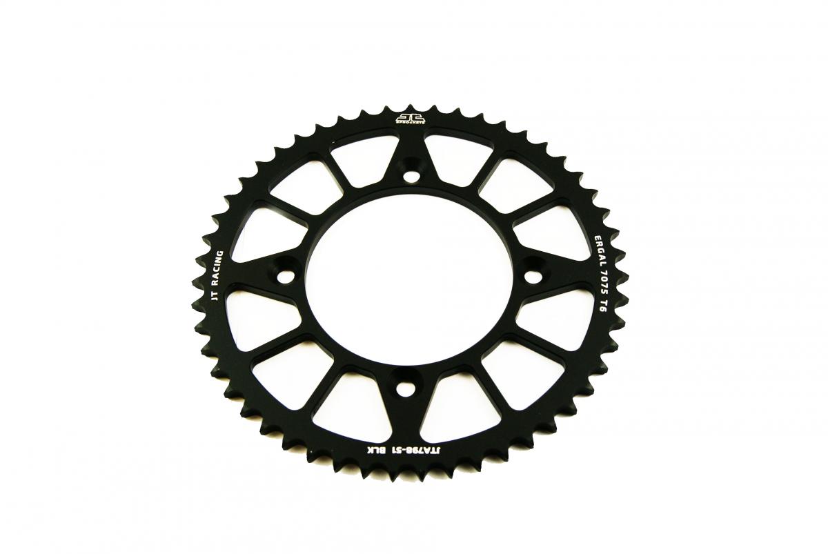 REAR SPROCKET ALLOY BLACK 798, JTA798.51BLK 7075-T6 Aluminium thumbnail 2