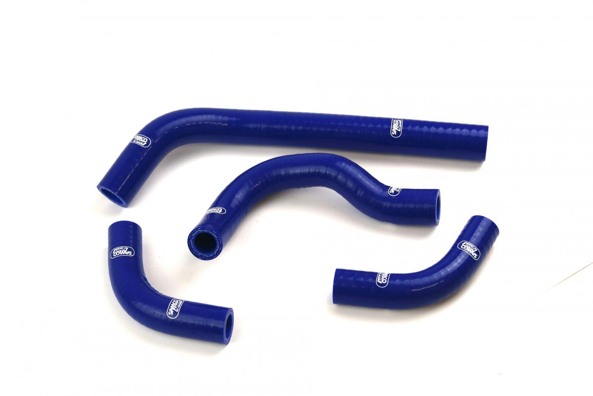 COOLANT HOSE 4 PIECE KIT BLUE 03-19 HONDA 250 CRF R X SAMCO SPORT HON-19-BU image 1