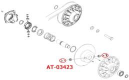 CLUTCH PIN POLARIS 3234201, BRONCO AT-03423 thumbnail 2