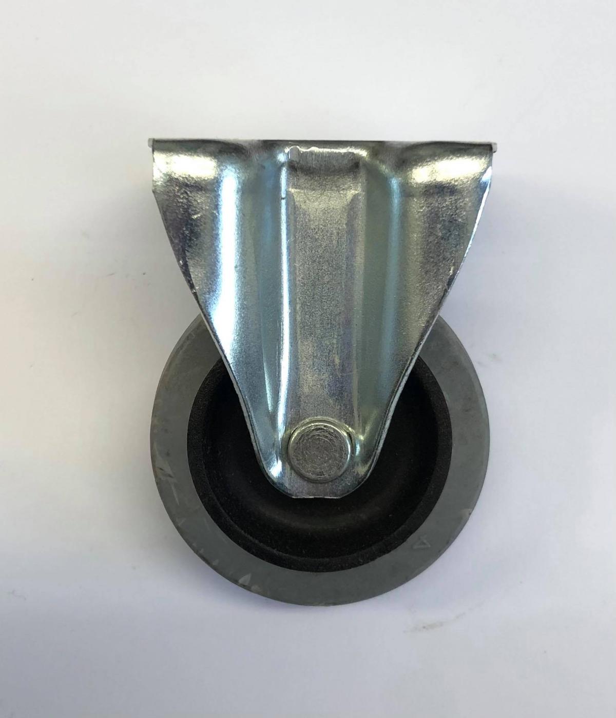 50MM FIXED PLATE CASTOR EA, GREY SYNTH RUB TYRE, C050/DSF/7 image 1