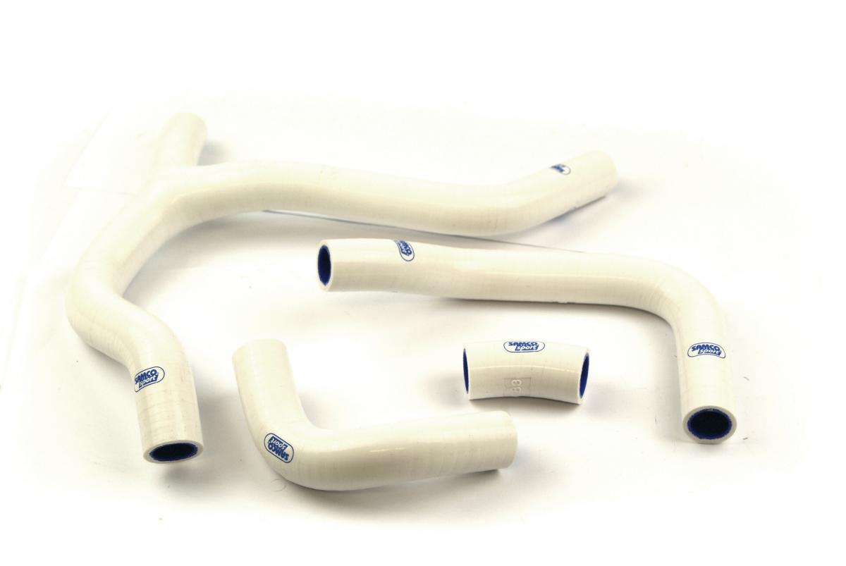 COOLANT HOSE 4 PIECE KIT WHITE 13-14 HONDA 450 CRF R 'Y' RACE DESIGN SAMCO SPORT HON-83-WH image 1