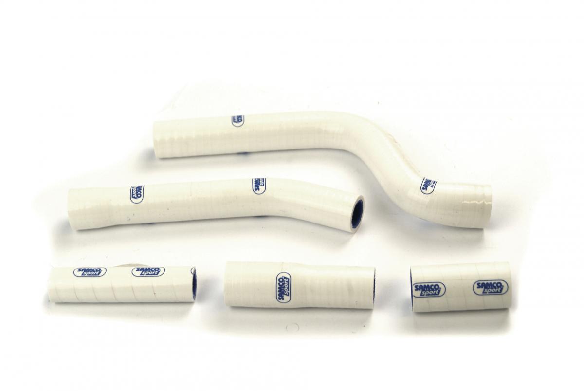 COOLANT HOSE 5 PIECE KIT WHITE 10-13 YAMAHA 250 YZ F OEM DESIGN SAMCO SPORT YAM-57-WH image 1