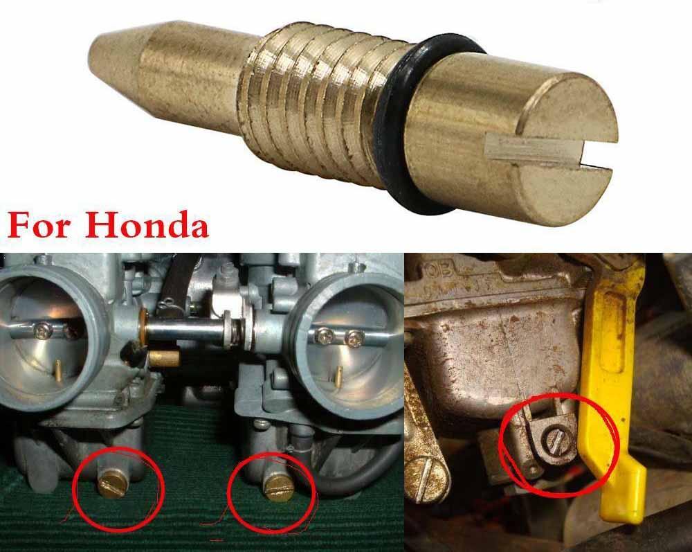CARBURETOR FLOAT BOWL DRAIN SCREW SET OF 4 76-03 HONDA XL XR CB CM CX GL thumbnail 8