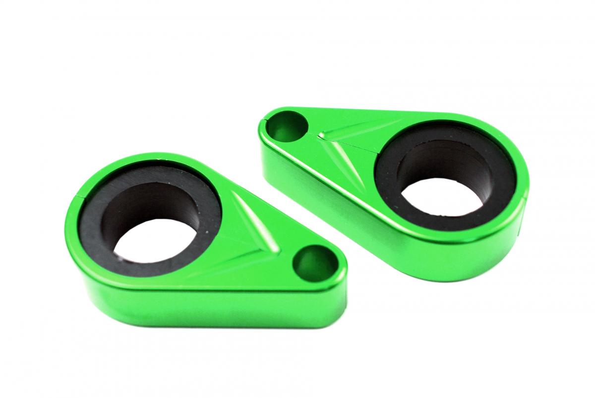 CABLE / HOSE CLAMP GREEN SET/2 image 1