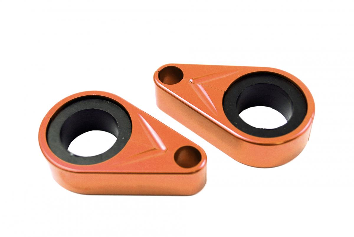 CABLE / HOSE CLAMP ORANGE SET/2 image 1