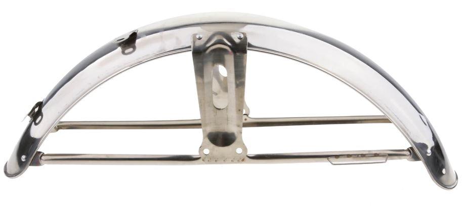 FRONT FENDER UNIVERSAL CHROME, HONDA CG125STEEL CHROME PLATED image 1