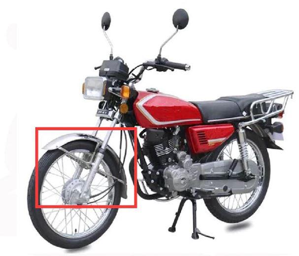 FRONT FENDER UNIVERSAL CHROME, HONDA CG125STEEL CHROME PLATED thumbnail 7