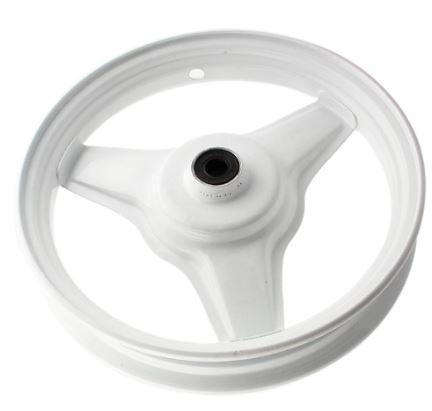FRONT WHEEL RIM WHITE YAMAHA PW50 5M0-25180-00-FH thumbnail 2