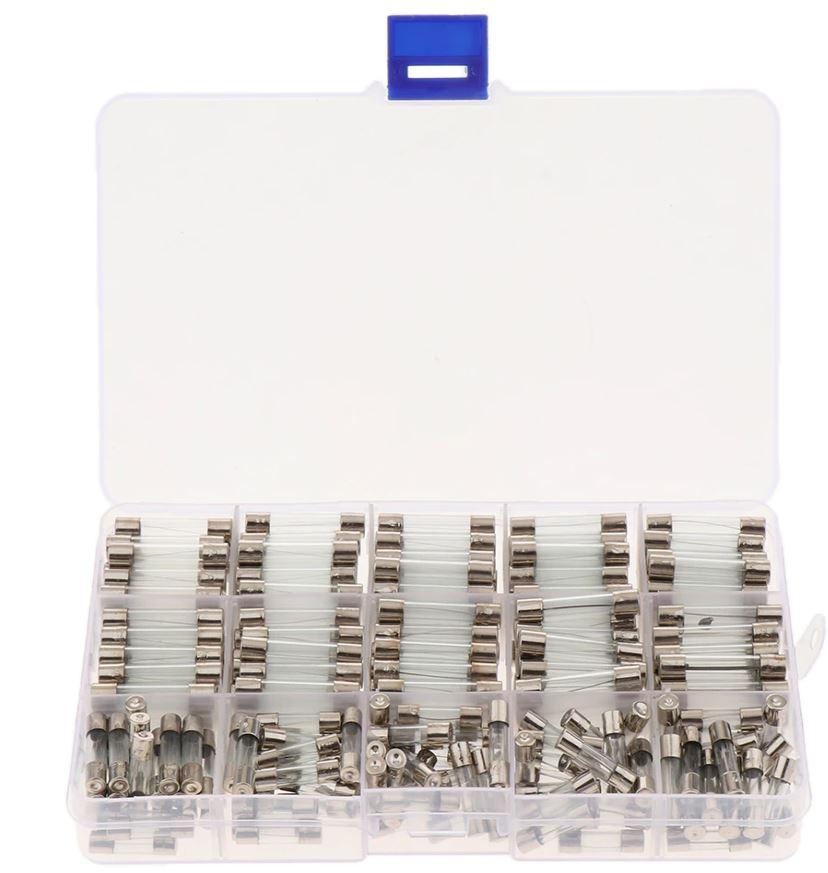 250PC GLASS FUSES, 1A 2A 3A 5A 6A 7A 8A 10A 15A 20A image 1