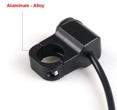 HANDLEBAR SWITCH 22mm LIGHTS ON OFF WATERPROOF thumbnail 2