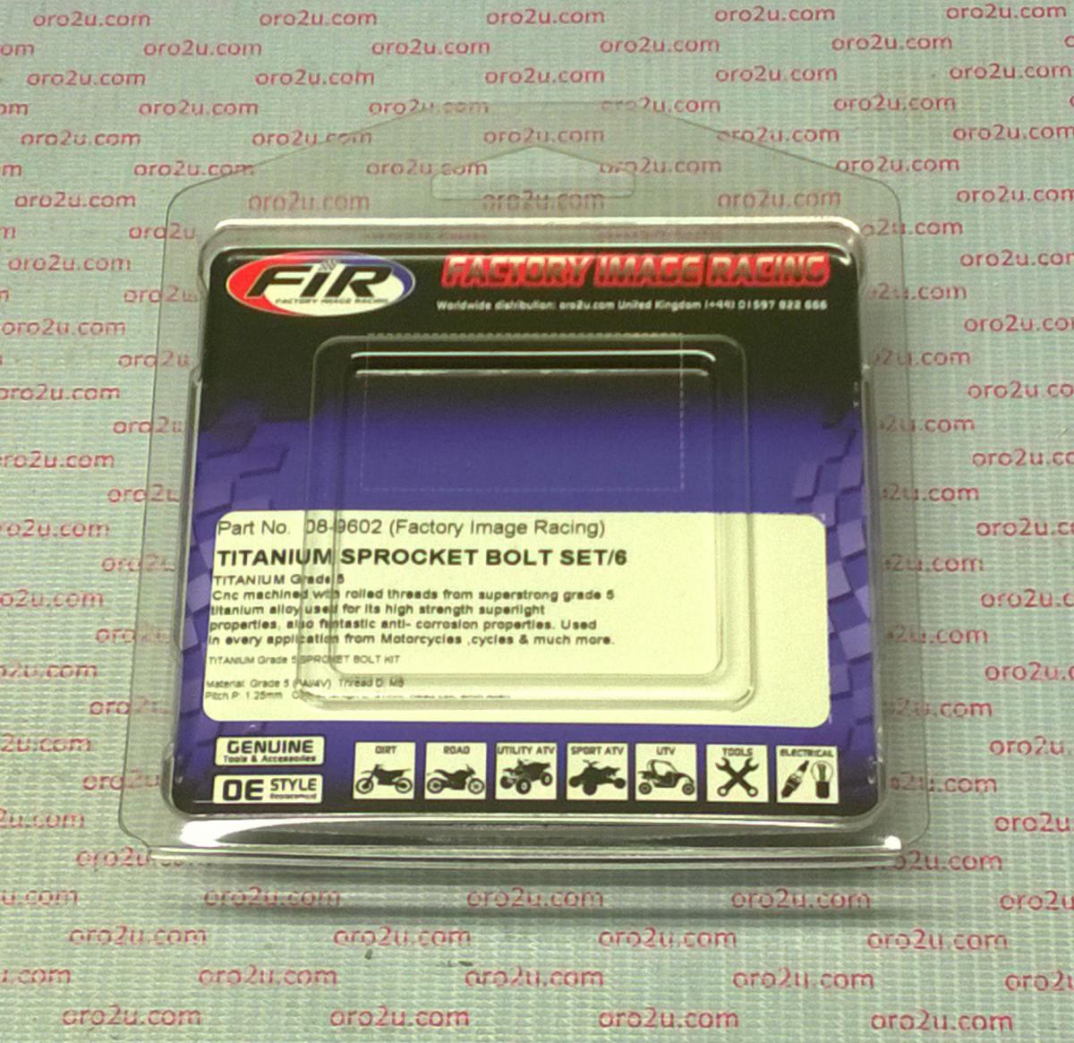 TITANIUM GR5 SPROCKET BOLT SET/6, M8x30 STANDARD SPROCKET BOLTS, / thumbnail 5