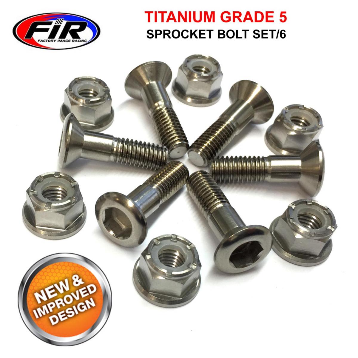 TITANIUM GR5 SPROCKET BOLT SET/6, M8x30 STANDARD SPROCKET BOLTS, / thumbnail 6