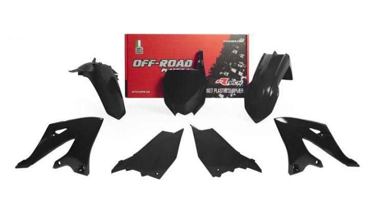 PLASTIC KIT/5 2022-25 YZ125/250 BLACK, RTECH R-KITYZ0-NR0-022 image 1