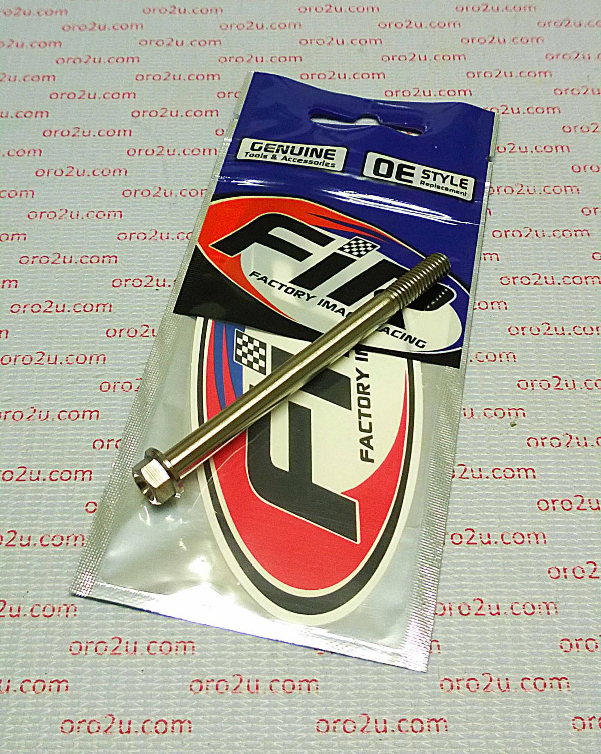 TITANIUM GR5 BOLT M6 x 80mm EACH, FLANGE OD: 11mm / HEX SIZE: 8mm, / thumbnail 2