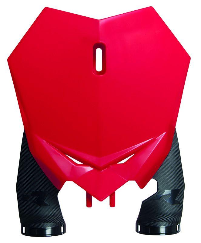 FRONT NUMBER PLATE 20-24 BETA RED OEM, RTECH R-TBBETRS0021 image 1