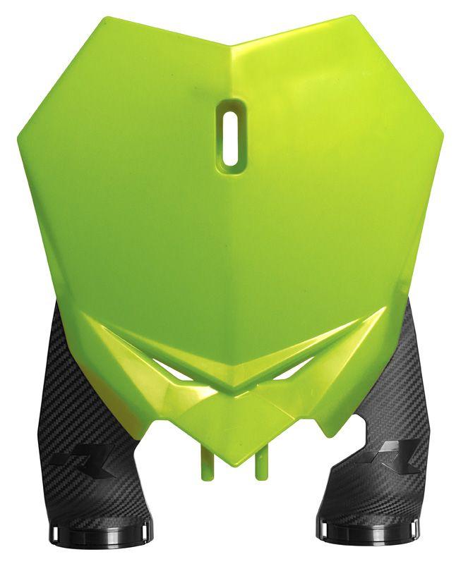 FRONT NUMBER PLATE 20-24 BETA NEON YELLOW, RTECH R-TBBETGF0021 image 1