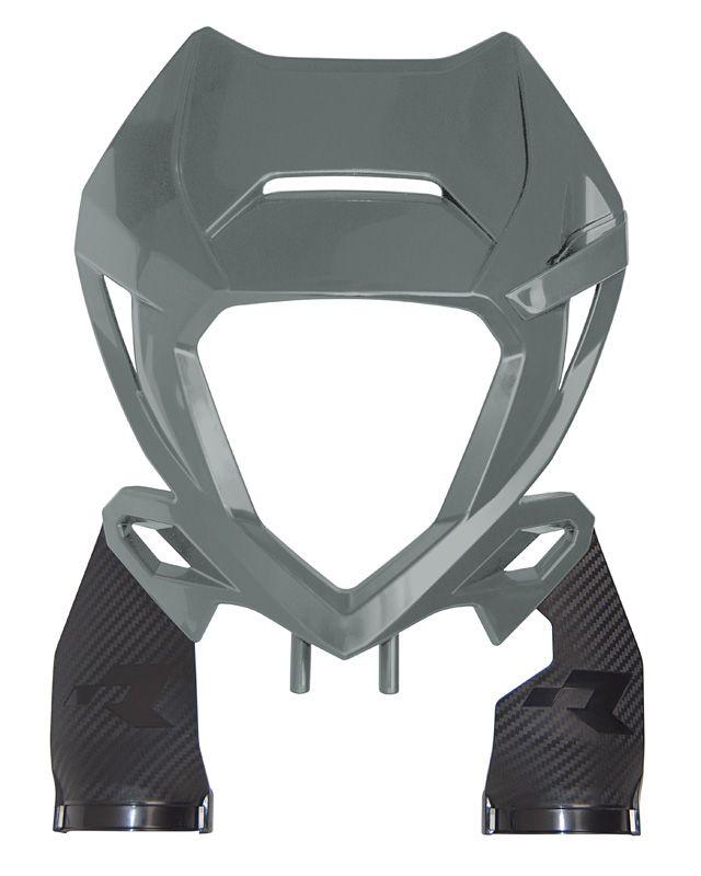 HEADLIGHT COWL 20-24 BETA QUANTUM GREY, RTECH R-MASKBETGR20 image 1